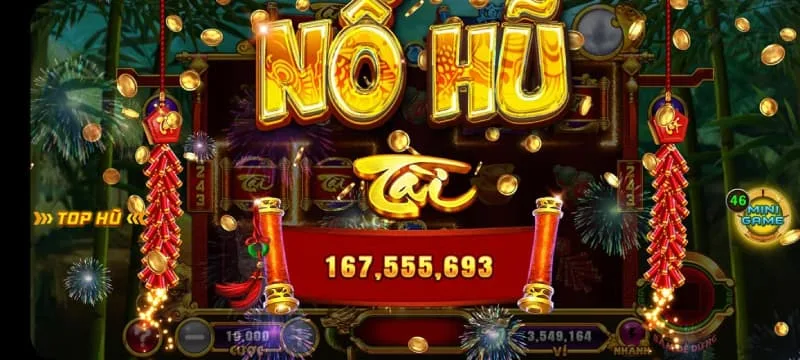Giao diện sống động trong game nổ hũ uy tín